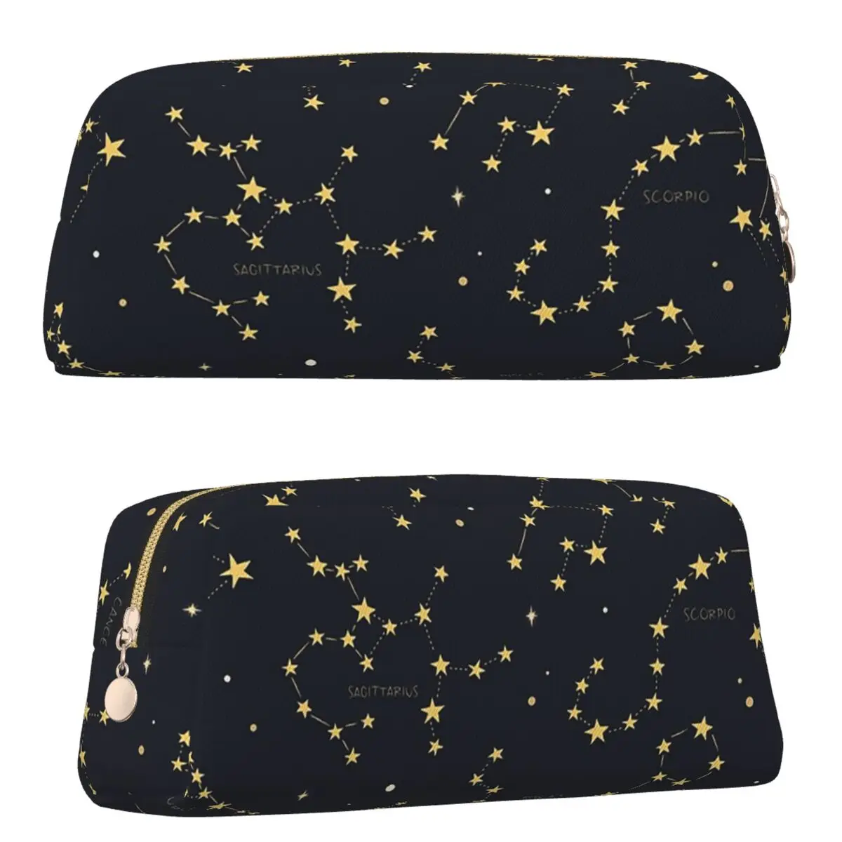 Zodiac Constellations Space Pencil Cases for Students Gifts Pen Box Pencil Bag Pencil Pouch Storage Stationery Supplies