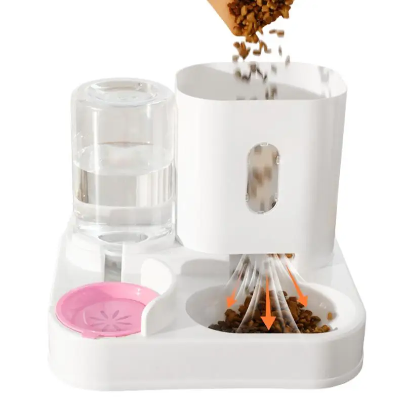 

Cat Food Water Bowl Set 2 In 1 Smart Pet Feeding Bowl Set Pet Accessories For Small To Medium Pups Kittens Rabbits Cervical