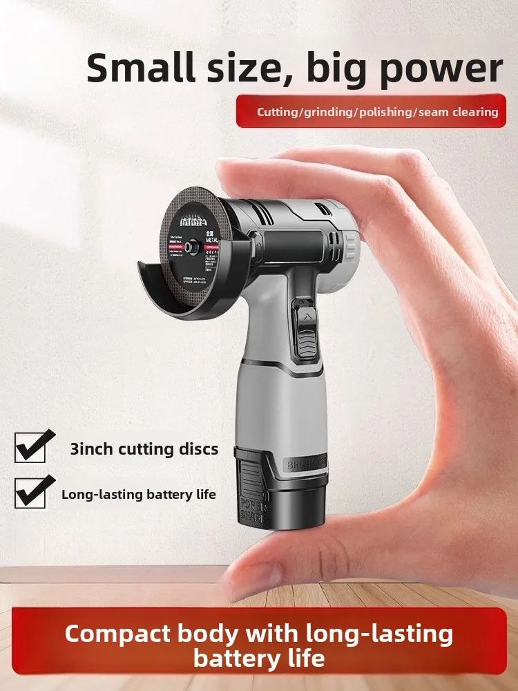 Mini lucidatrice portatile senza fili con batteria al litio per smerigliatrice angolare per uso domestico