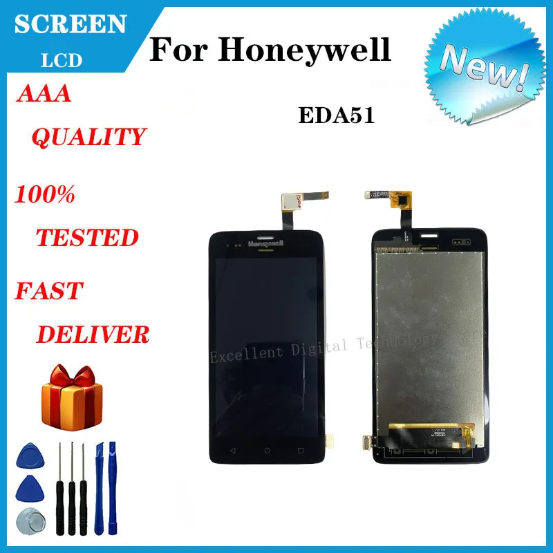 For Honeywell EDA51 LCD Display With Touch Screen Digitizer Assembly Replacement With Repair Tools