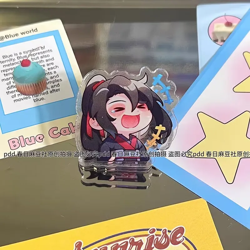 ПП-зажим Q-версии «Magic Master», двусторонний акриловый зажим для заметок, Wei Ying, зажим для хранения мультфильмов LAN Zhan, материалы для студентов