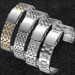 Stainless Steel Strap for Seiko Watch Band 18mm 20mm 22mm Smartwatch Replacement Wristband Universal Bracelet Watch Accessories