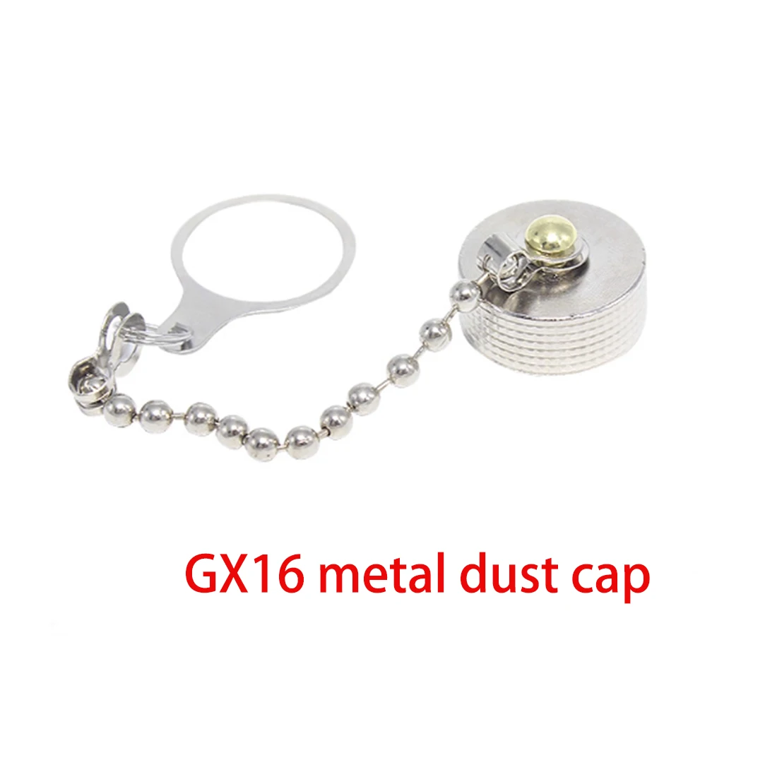 2pcs Aviation Plug Dust Cover Cap Metal Silver Color for GX12 GX16 GX20 Protective Cover NEW