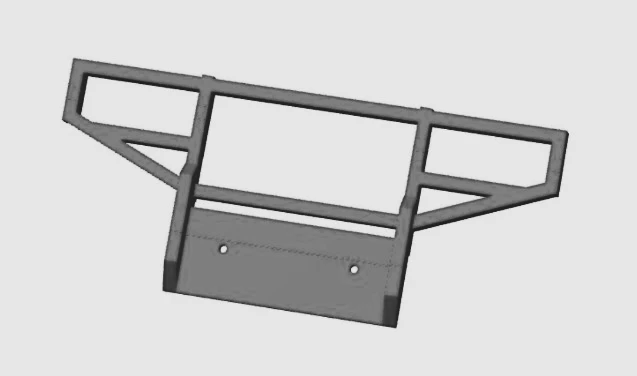 1/10 RC Rock Crawler Front Bumper Brush Guard Fits CrossRC Unimog NT4 & NT6 G-Inspired Classic Design Custom Decor Upgrade Parts view 5