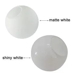 Globes en verre blanc lait pour luminaires, couvercle de lampe en verre opale conviviale ré pour lustre, remplacement, D13 cm, D15 cm, D18 cm, D20 cm