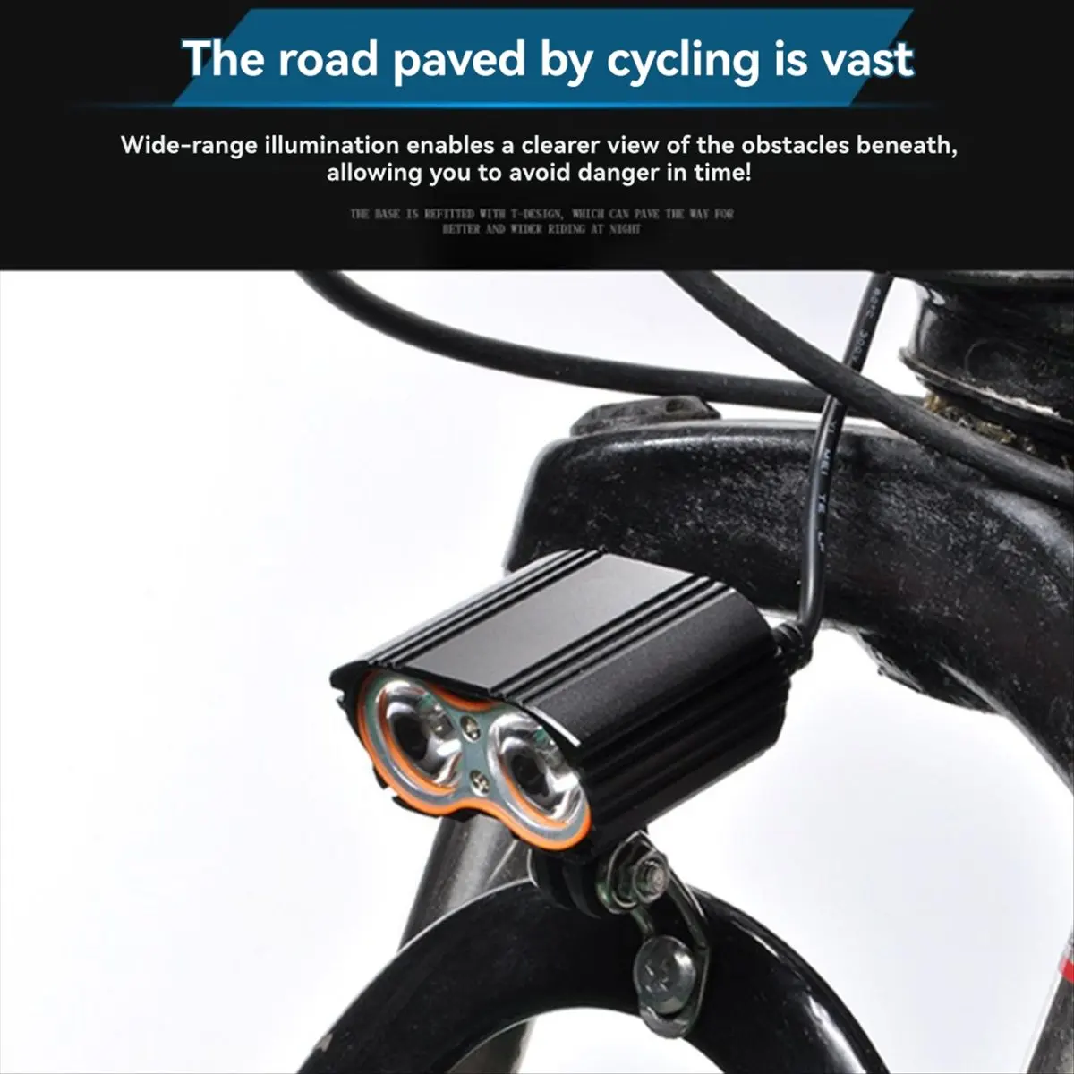 Phare de vélo de montagne 5V-48V, étanche, en alliage d'aluminium, feux avant de Scooter, lampe d'avertissement de nuit, projecteur USB [JQ-EN & RS]