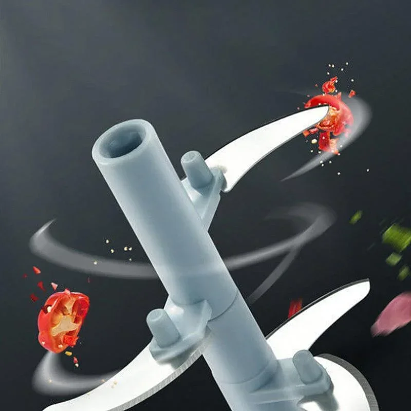 Новая дробилка, резак для овощей и лука, кухонные аксессуары для приготовления пищи, 500/900 мл, ручная мясорубка, пресс для чеснока, измельчитель, вращающиеся инструменты