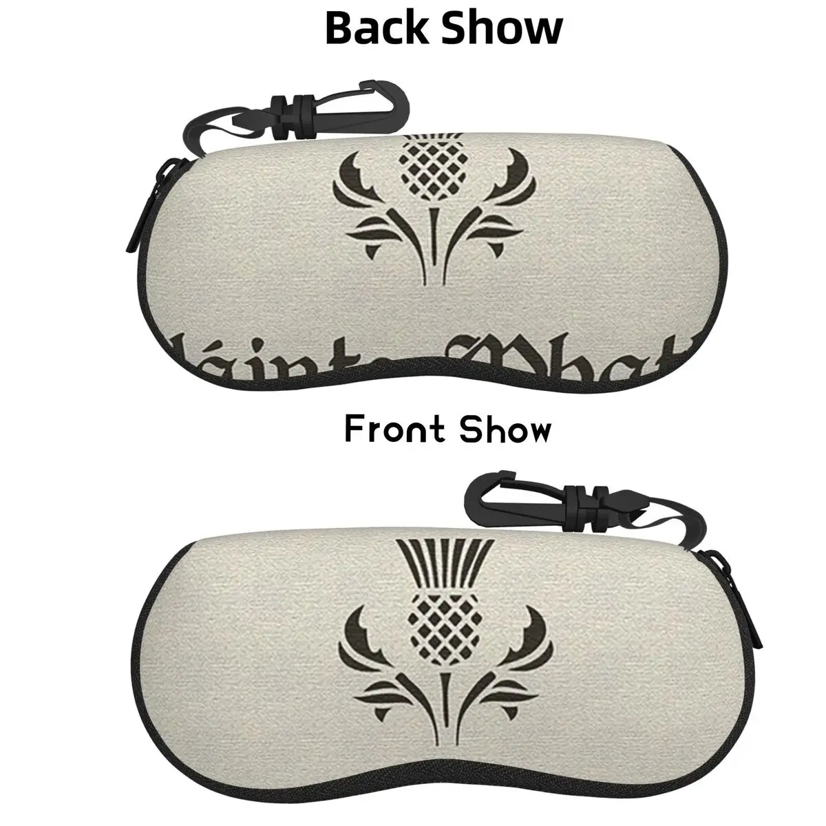 

Slainte Mhath - Scottish Toast - With Thistl Shell Glasses Case Protective Sunglasses Box Women Men Soft Eyeglasses Bag Pouch