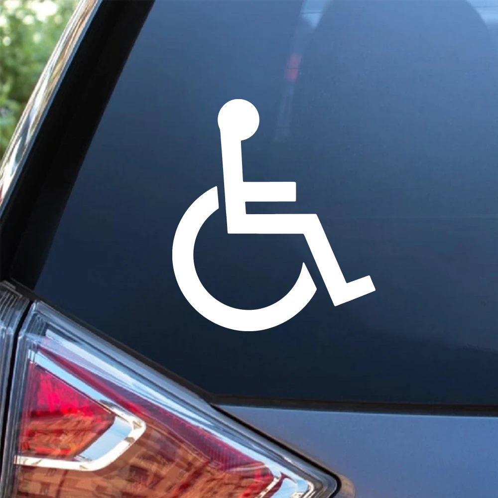 Disabled Persons Sign Stickers For Car Window Decor Decal Wheelchair Signs Auto Sticker