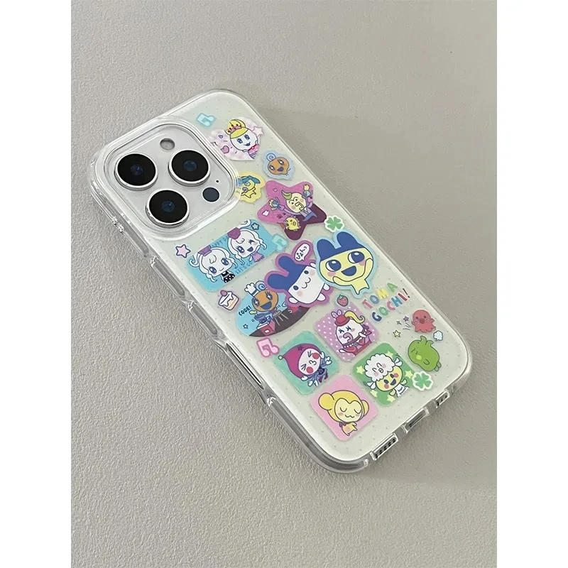 

Ins Korean Japanese Anime Lovely Cartoon Couple Phone Case For iPhone 16 15 14 13 12 11 Pro MAX 14 16 Plus Y2K Kawaii Soft Cover