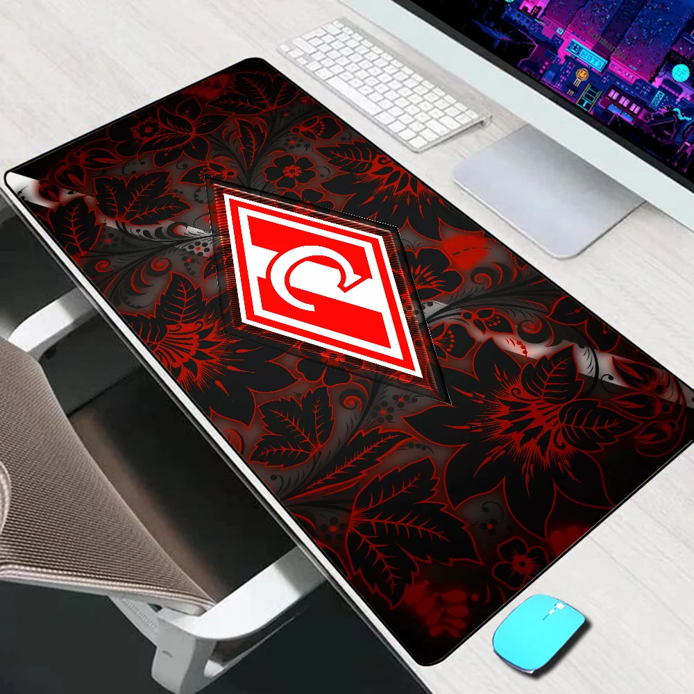 Spartak Large Mouse Pad Gaming Accessories Mouse Mat Keyboard Mat PC Gamer Desk Pad Silicone Computer Mousepad Laptop Mausepad
