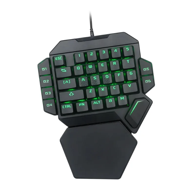 K50 K60 one-handed keyboard RGB luminous game mechanical keyboard/with macro definition function/green axis