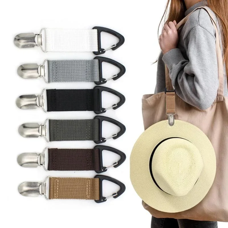 Outdoor Travel Straw Hat Clip Portable Hat Companion Bag Clip Multi-purpose Outdoor Glove Storage Clip