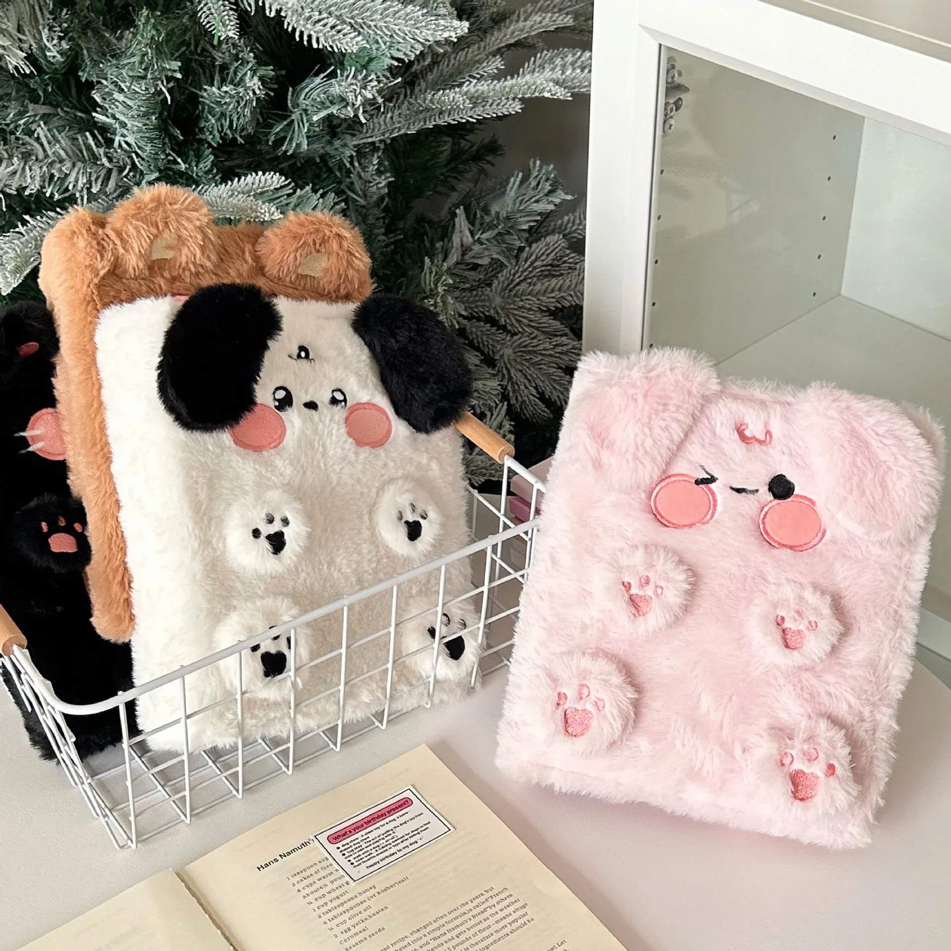 Plush Dog A6 Kpop Binder Photocard Holder Idol Photo Album Photocards Collect Book Kawaii School Stationery Picture Albums