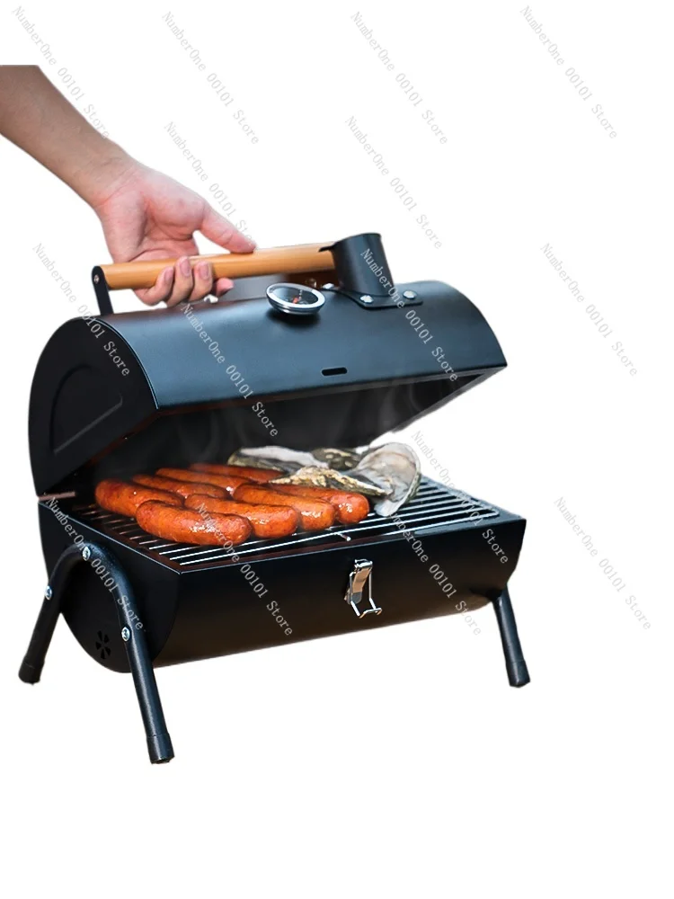 Picnic Camping Portable Barbecue Grill Outdoor Outdoor Barbecue Grill Household Oven Charcoal Chauffer