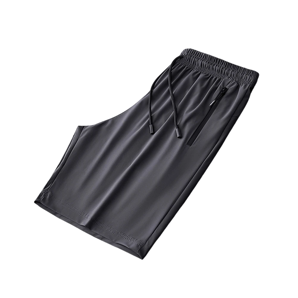 Men's Ice Silk Breathable Gym Shorts for Jogging Running Training Summer Quick Dry Athletic Short Pants with Elastic Waistband