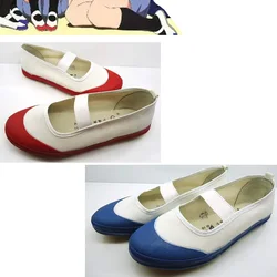 New Anime Nakano Azusa Cosplay Women Shoes White Red Blue Boots Akiyama Mio Cosplay Halloween Costume Props