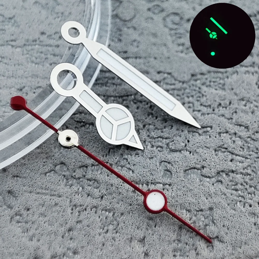 NH35 Hands Rose Gold Silver Watch Hands For NH35/NH36/4R/7S Movement Watches Pointers Green/Blue Luminous image 5