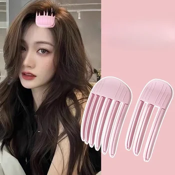 Grampo de cabelo fofo curling franja clipes raízes de cabelo volumizing grampos de cabelo feminino curling forma fixa clipes moda volume rolo de cabelo