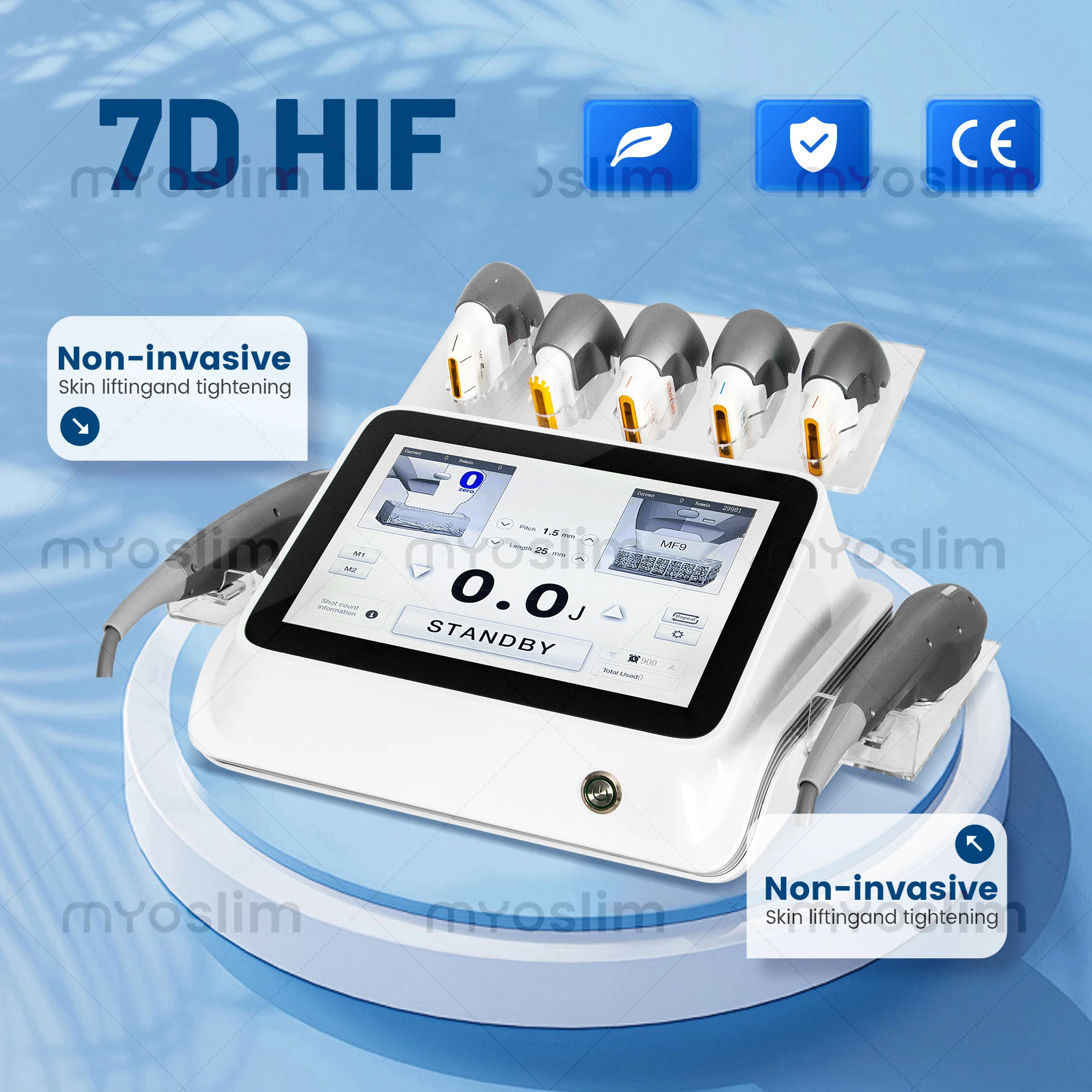 

Portable HIf 7D Body Tightening Professional Facial Skin Firming Wrinkle Anti Aging and Slimming Machine