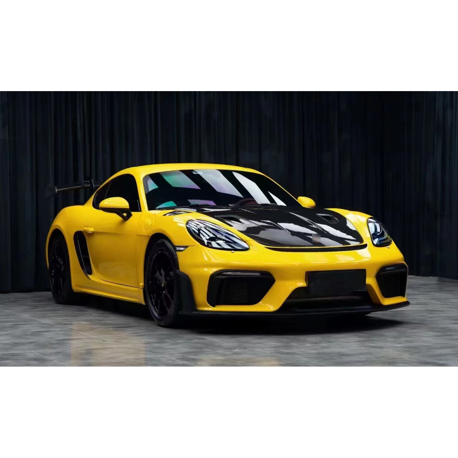 تجميل لـ 718 982 2016 - 2024 Cayman Boxster إلى GT4RS pp طقم الجسم الشريط الأمامي