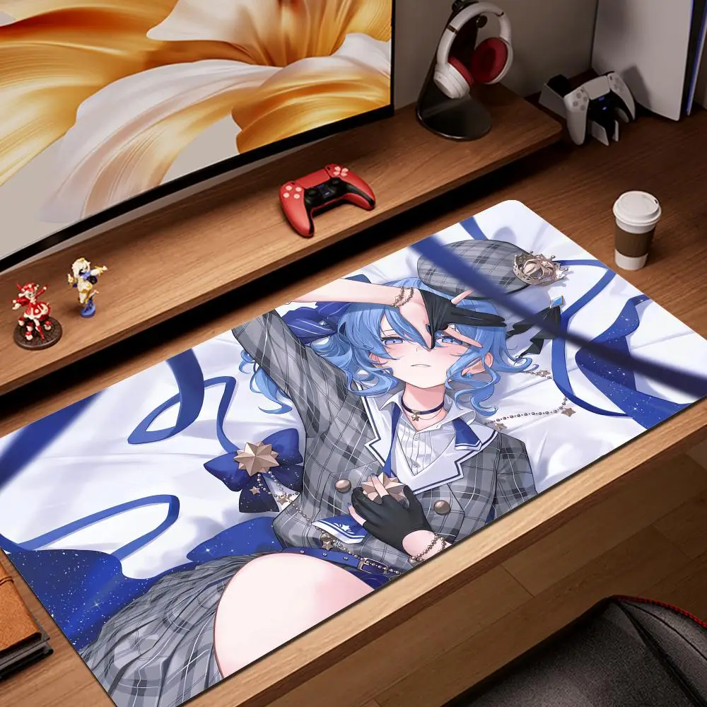 

Anime Hololive Hoshimati Suisei Large Thicken Mouse Pad Laptop Mice Mat Tabletop Keyboard Mat Anti-Slip Playmat Gift