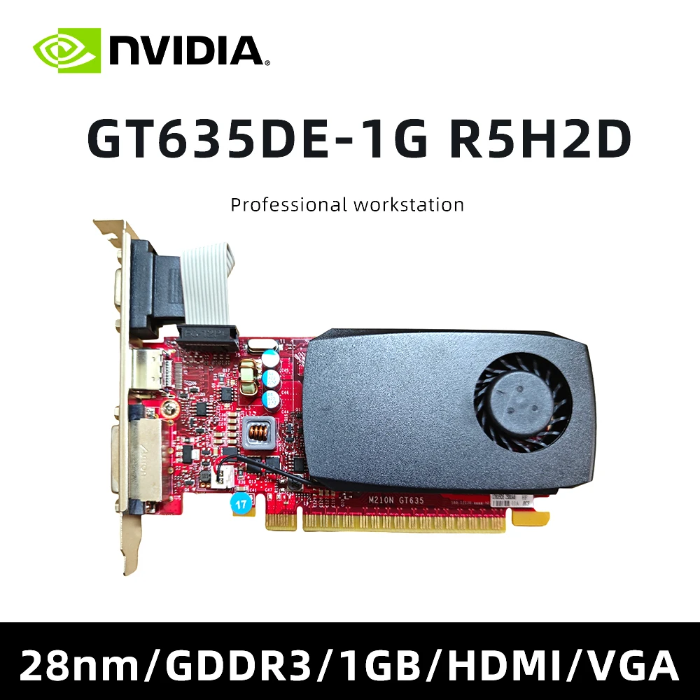 

GT635DE-1G R5H2D Графика NVIDIA GeForce GT 635 1 ГБ GDDR3/GDDR5 DVI-D/HDMI/VGA
