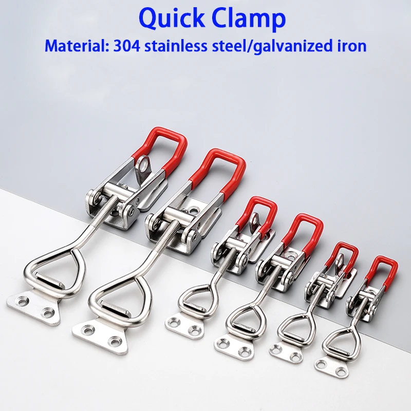 Adjustable Toolbox Case Metal Toggle Latch Catch Clasp Quick Release Clamp Anti-Slip Push Pull Toggle Clamp Tools