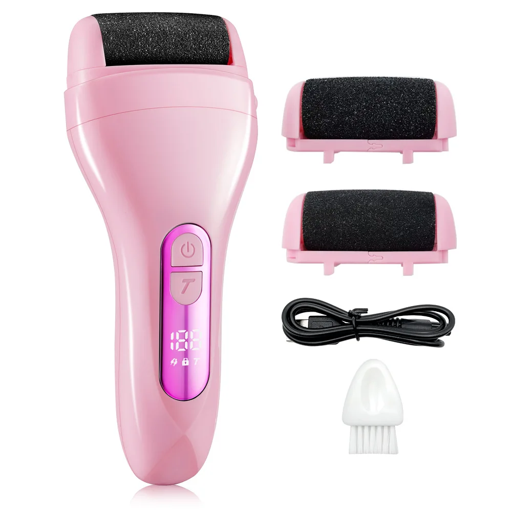 

1 шт., электрическая шлифовальная машина для ног, перезаряжаемая шлифовальная машина для полировки толстой кожи и 2 шлифовальные головки различной толщины