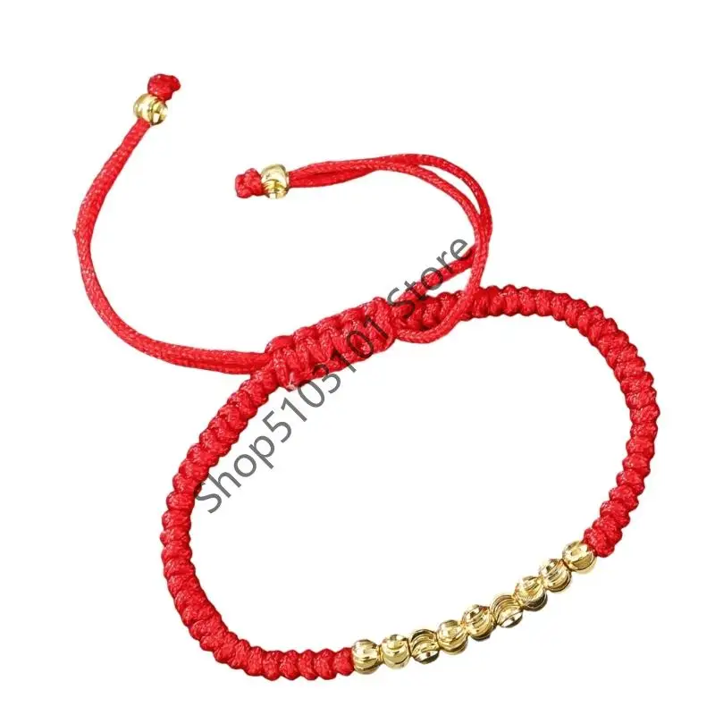 X6HE Flexible Knot Closure Bracelet Elegant Red Rope Handchain For Sports Enthusiasts