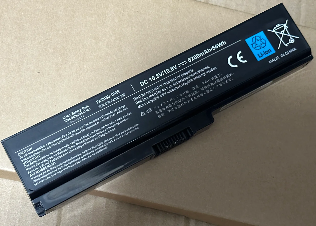 Laptop Battery For Toshiba Satellite A660 C640 C650 C655 C660 L510 L630 L640 L650 U400 PA3817U-1BRS PA3816U-1BAS