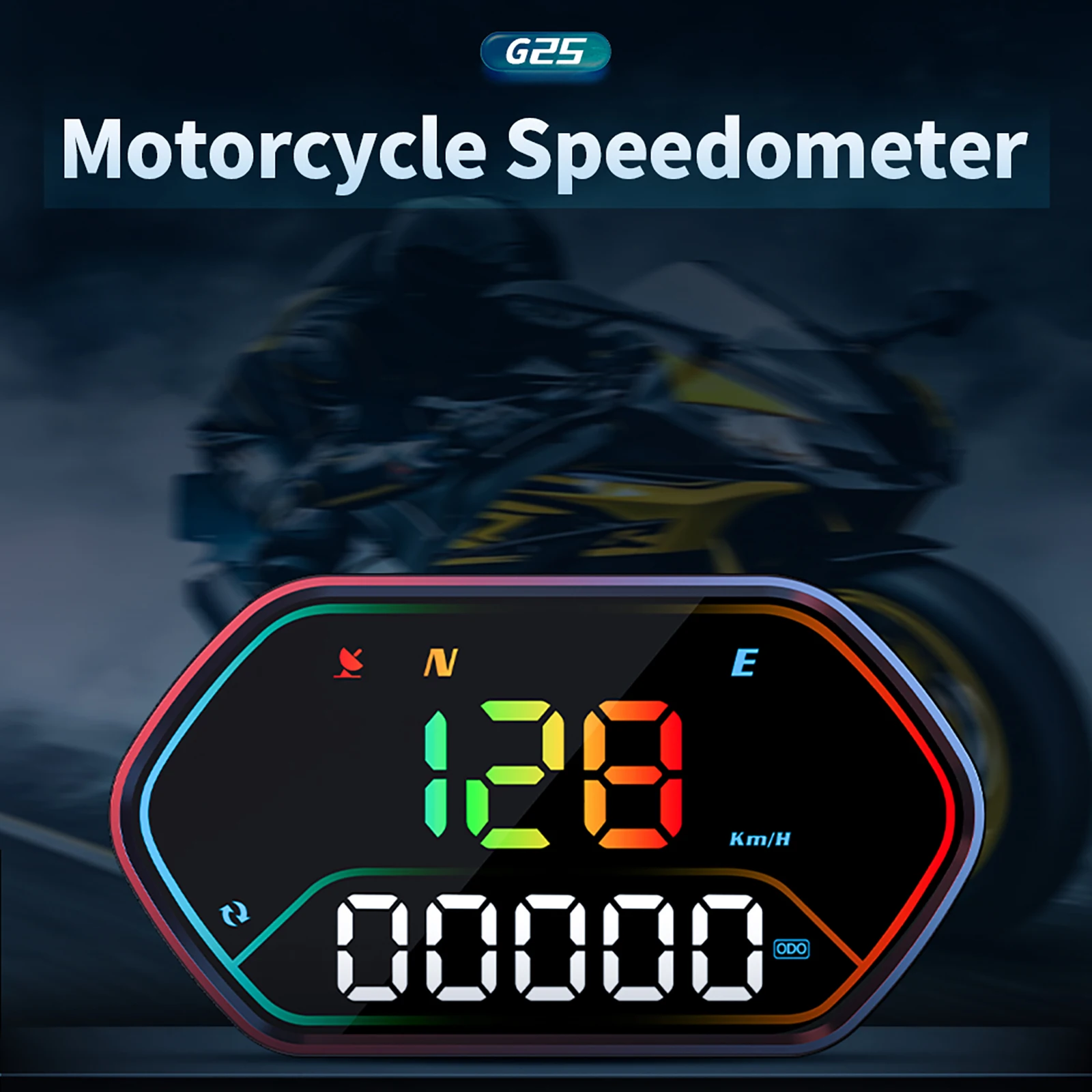 New Handlebar HUD for Motorcycle Electronic GPS Speedometer Waterproof head-up display Compass Smart Cycle Projector Adjustable