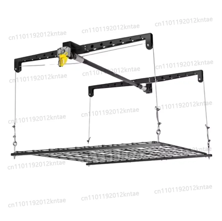 121*118.5 CM Metal Base Supports up to 250 lb Professional Garage Ceiling Storage Lift  121*118.5 CM