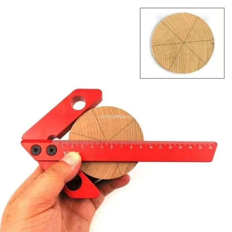 Center Finders Center Measuring Tool Woodworking Marking Gauge Ruler Metal 45/90 Degree Right Angles Line Gauge