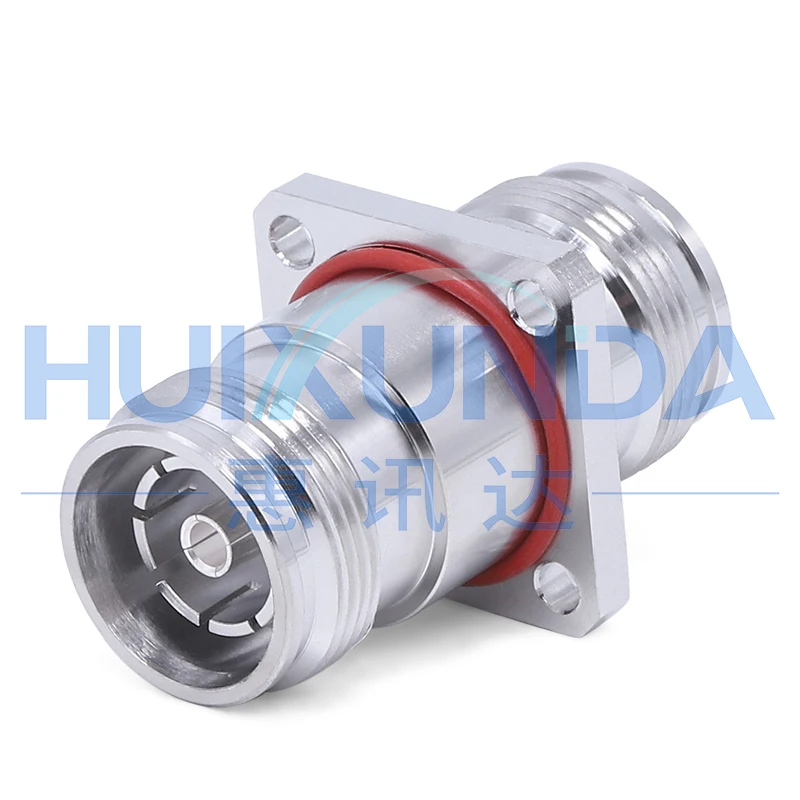 4.3-10-KKF 4310 Female Head to Female Head Four-Hole Flange Fixed Mini-DIN Connector for Electronic Components