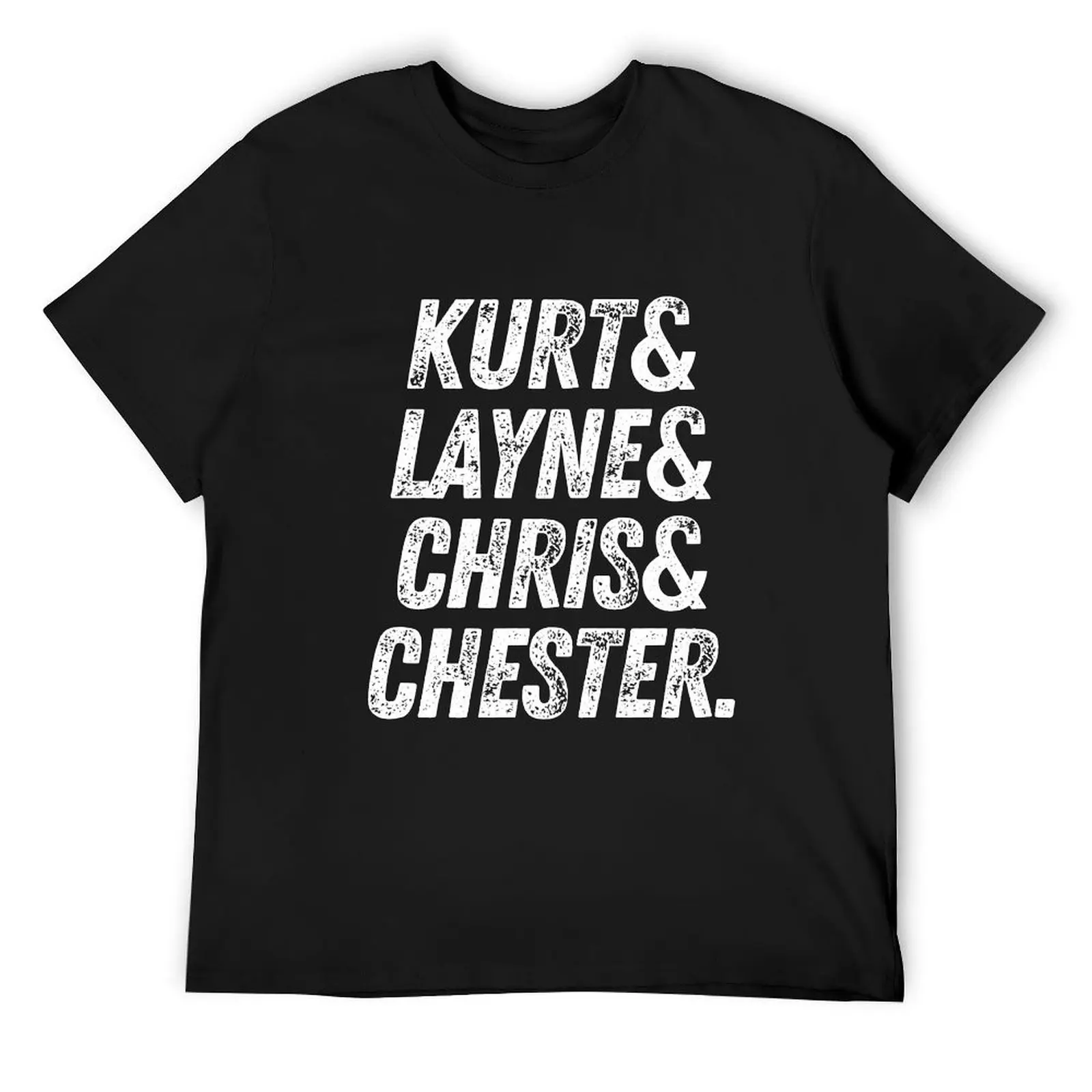 

Lost Legends List Kurt, Layne, Chris and Chester T-Shirt anime tshirt Clothing t shirt men