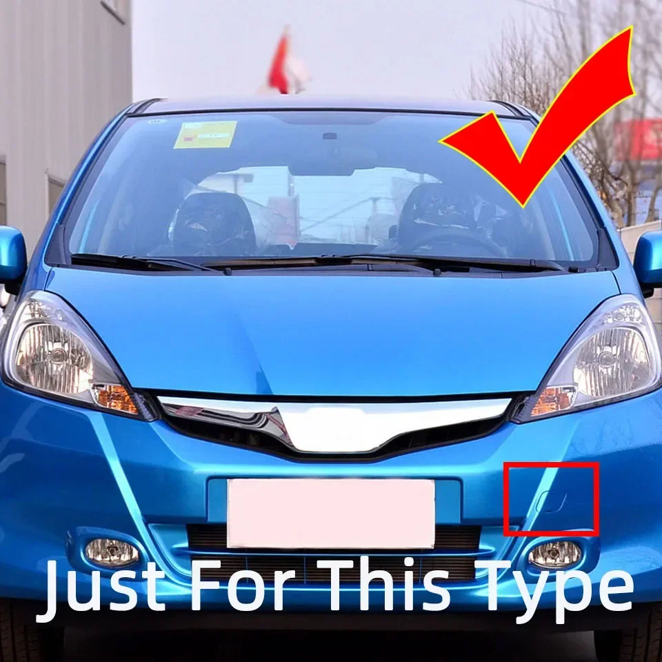 Front Bumper Towing Hook Eye Cover Lid For Honda Fit / Jazz GE 2011 2012 2013 Towing Hook Trailer Cap Housing Shell Garnish Trim