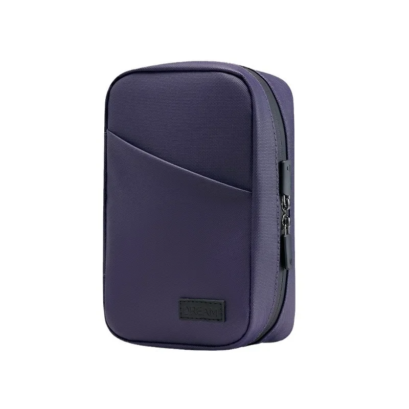 

PU multi-function data cable storage bag large portable waterproof digital bag business trip storage bag