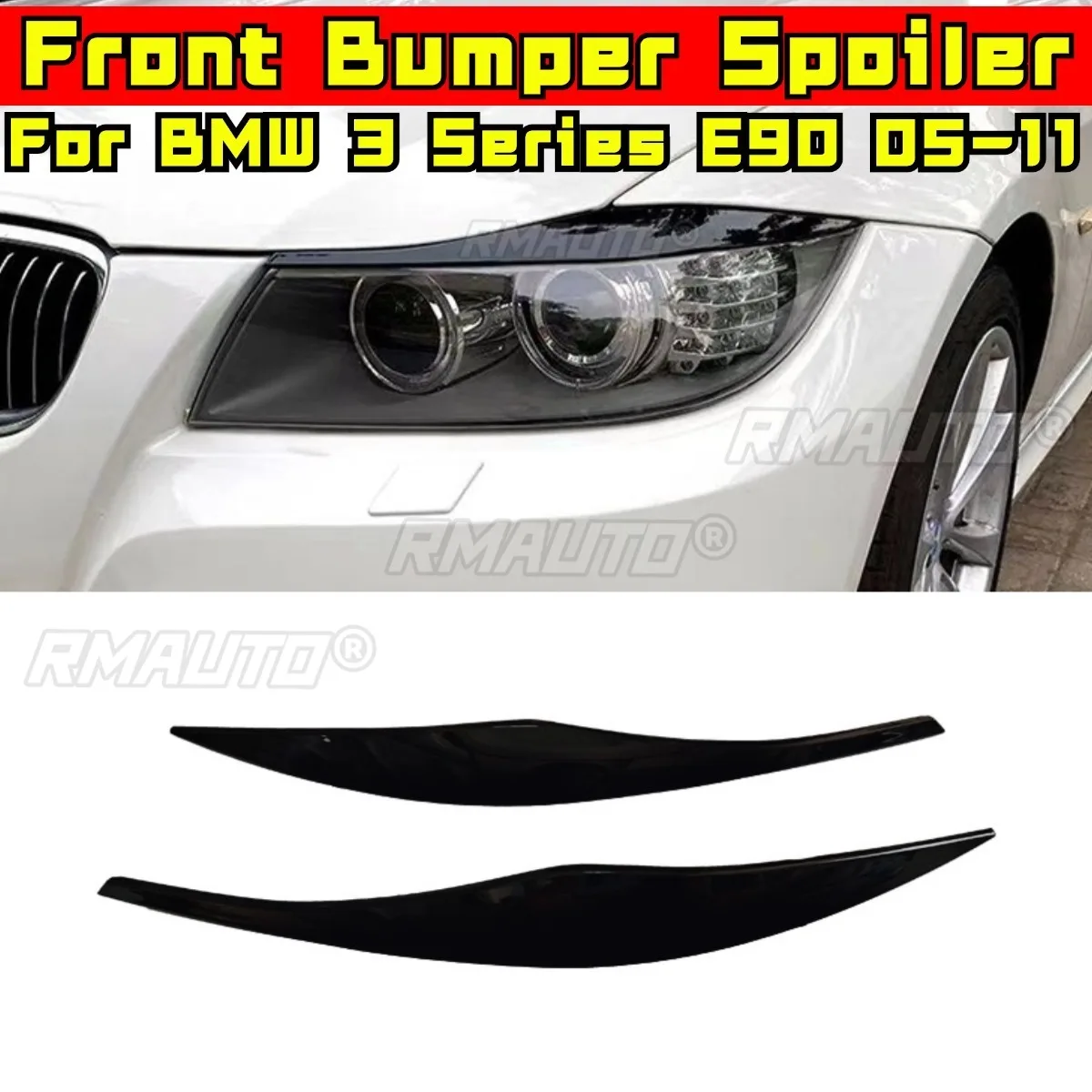 

Накладка на фару автомобиля, декоративная полоса, лампа, накладки для бровей, рамка, комплект кузова для BMW 3 серии E90 2005-2011, аксессуары