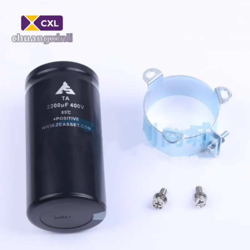 

1 PCS / LOT TAG222M51105LVA 2200uF ± 20% 400V 4 set bolt type aluminum electrolytic capacitor diameter 51mm length 105mm