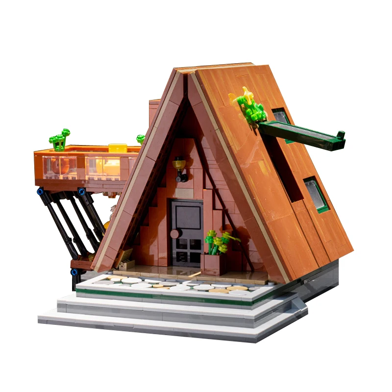 Puzzle 3D Giocattoli modello di assemblaggio fatti a mano, casa in legno naturale foresta vintage, ornamenti modello vista architettonica, regalo, XT117