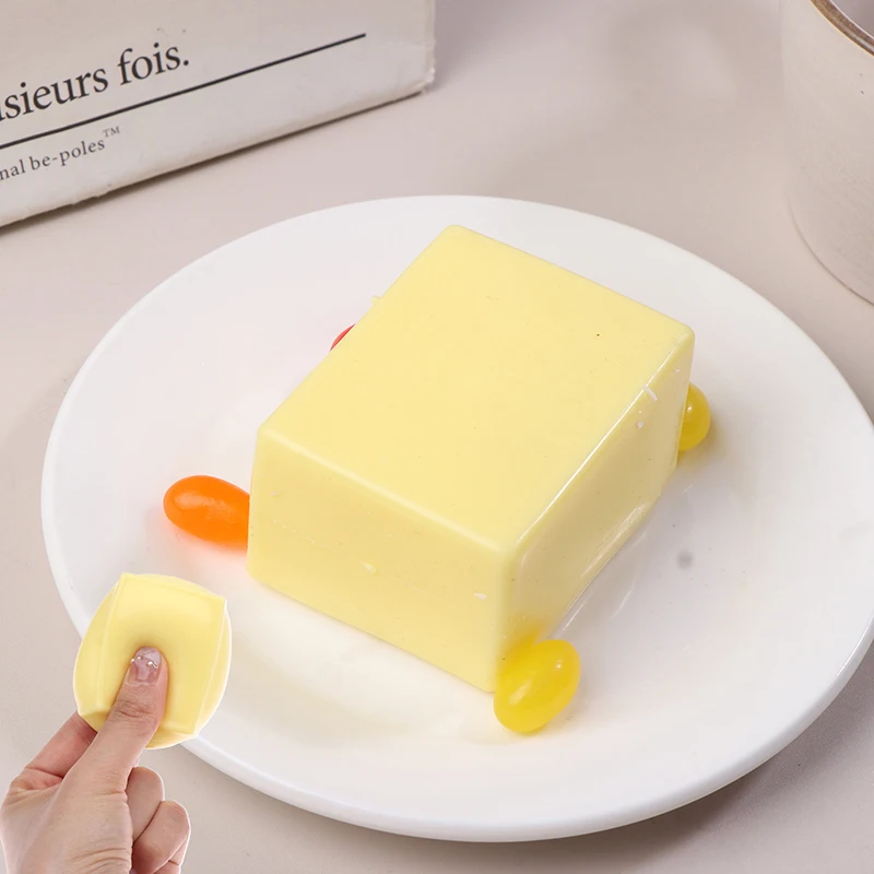 

Super Soft Fluid Plastic Sticky Cheese Tofu Slow Rebound Pinch Decompression Vent Toy Slow Rising