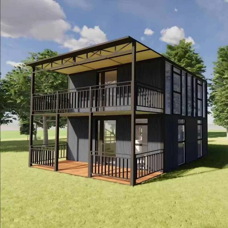 YG Customized 20/30/40ft Tiny House 2 Floors Portable Expandable Home Container House Prefabricated Home Tiny Mobile Home Villa