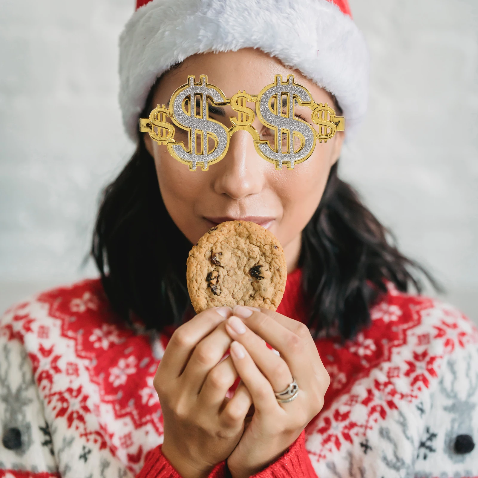 

ar Glasses Novelty Adult Golden Party Eyeglasses Funny Sunglasses Props Lightweight Durable Unique Shape Personality