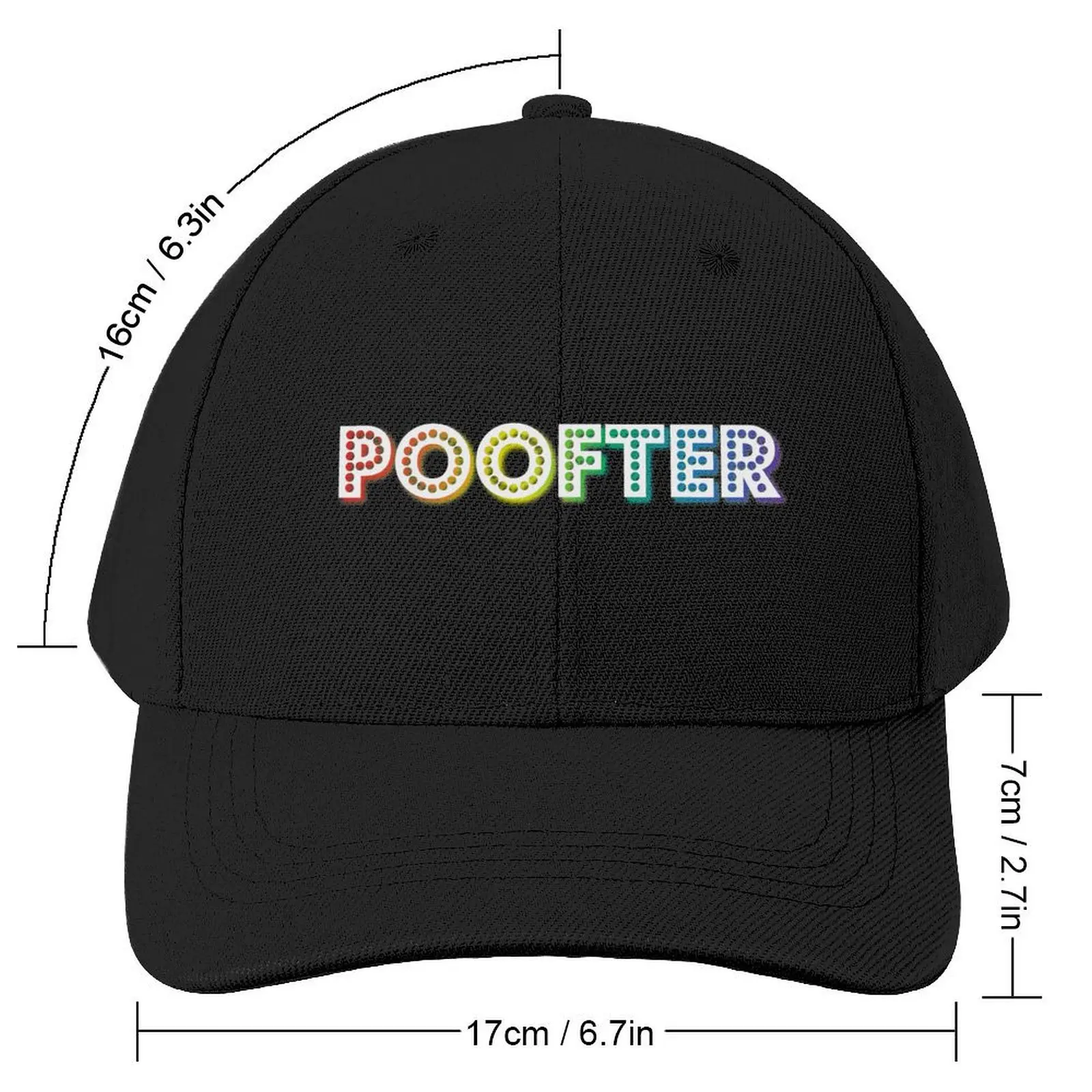 POOFTER [rainbow slang]Cap Baseball Cap Golf Hat Hip Hop Women's Golf Wear Men's