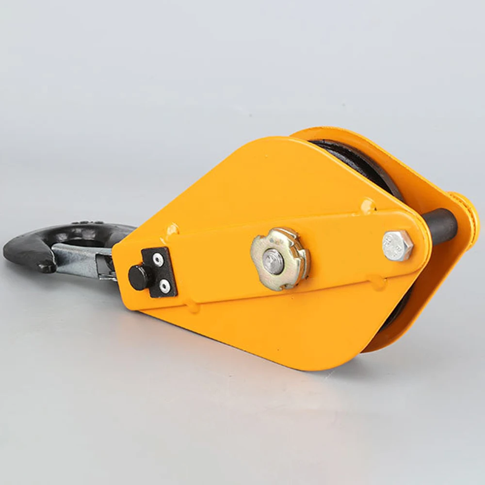 Lifting Block Labor Saving Pulley with Hook 0.5T 8.5cm/3.3Inch Single Bearing Pulley Block