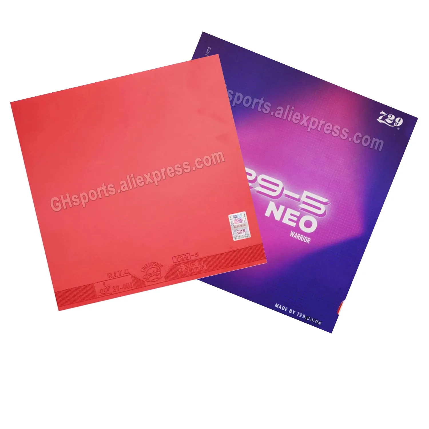 Friendship 729-5 NEO Table Tennis Rubber Pimples-in Ping Pong Rubber with Sponge 729-5 NEO