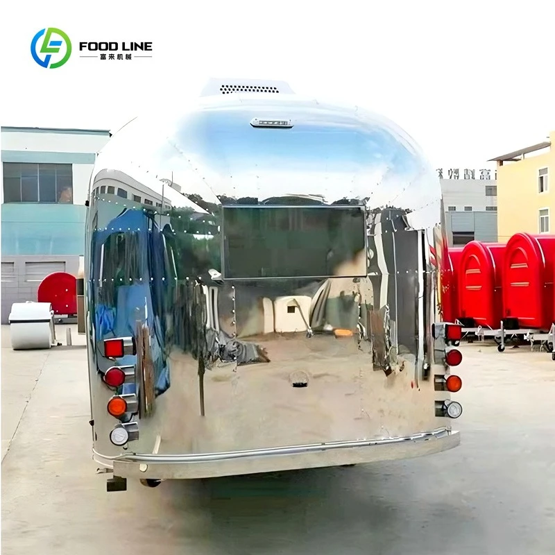 عربة القهوة المدمجة المخصصة شرب مقطورة الآيس كريم عربة الوجبات السريعة شخصية الأعمال المتنقلة #4