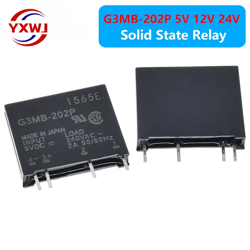 Smart Electronics Original Solid State Relay G3MB-202P DC-AC PCB SSR In 5V 12V 24VDC,Out 240V AC 2A