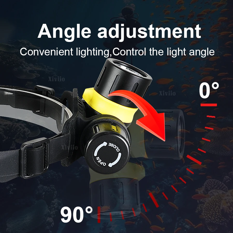 전문가용 LED 스쿠버 다이빙 헤드램프 IPX8 방수  - Underwater Flashlight 리뷰 및 가격